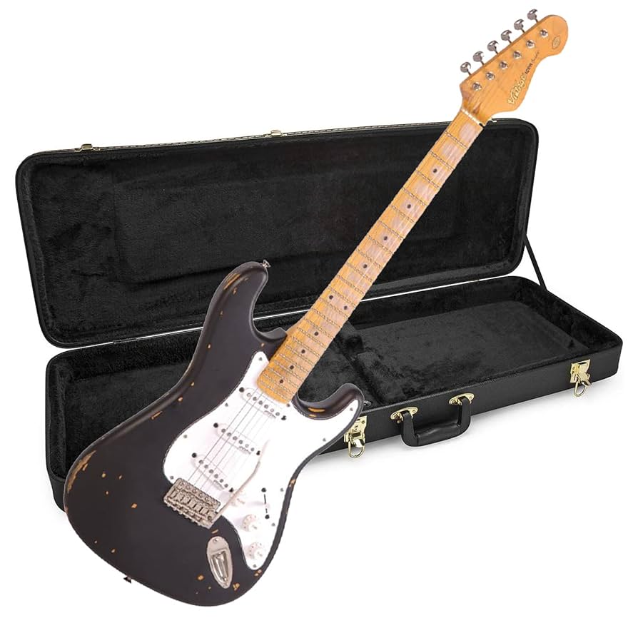 Amazon.com: Vintage V6 ICON Electric Guitar DB Black, Knox